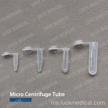 Tiub microcentrifuge steril plastik